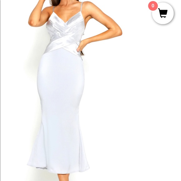 Portia & Scarlett Midi Dress - PS1912S SILVER - Picture 2 of 7